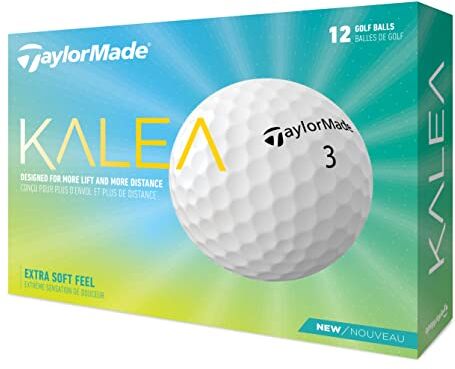 TaylorMade Kalea Pallone da golf da donna, taglia unica, colore: Bianco