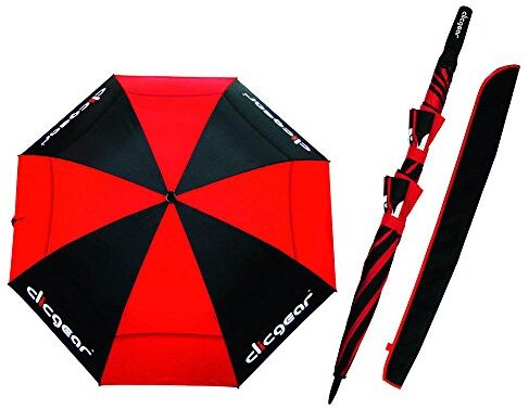 Clicgear Ombrello da golf 68' Nero/Rosso