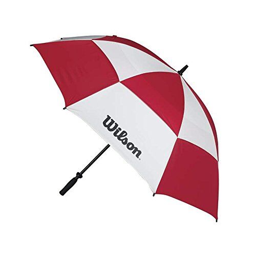 Wilson Umbrella, Ombrello A Doppia Copertura Unisex Adulto, Rosso (Red), 62