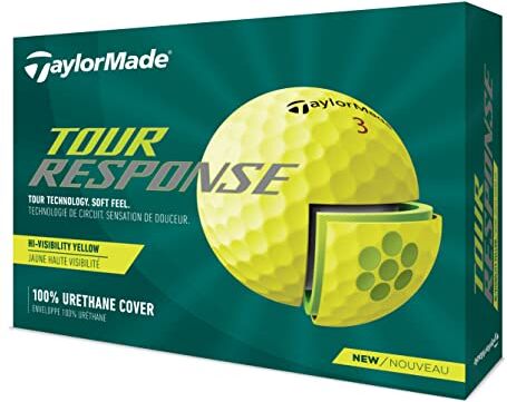 TaylorMade Tour Response, Palla da golf, Unisex Adulto, Yellow, Taglia unica