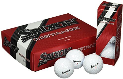 Srixon Palline da Golf, Unisex, Distance, White, M