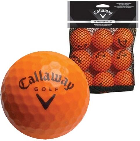 Callaway – Palline Soft Flight con Motivo Esagonale (Confezione da 9)., Unisex, HX, Orange