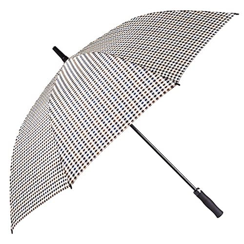 BOLERO Ombrello da Pioggia  Lungo Golf Antivento, Apertura Automatica per Permetterne L’Uso con Una Sola Mano, Tessuto Pongee Unito, Ombrello Grande