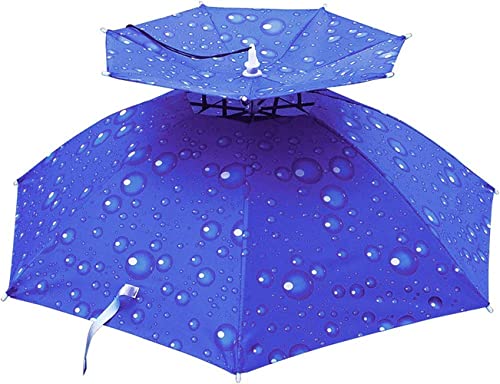 CHUANGOU Ombrello da Testa Pieghevole，ombrello per la testa，per Pesca all'aperto, Campeggio, Golf.