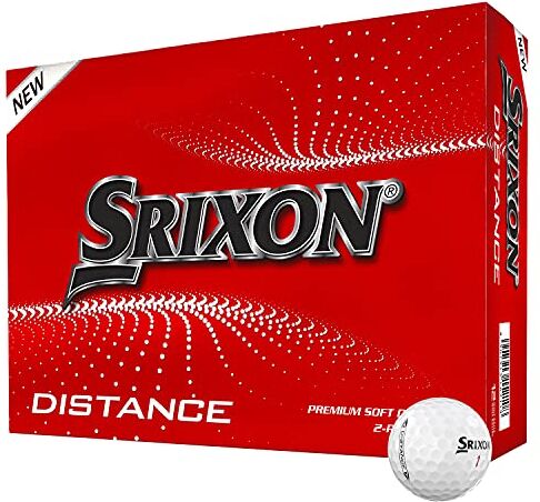 Srixon Distance 10 (NUOVO MODELLO) Dozzina di palline da golf Alta velocità e sensazione reattiva Resistente e durevole Accessori da golf premium e regali da golf