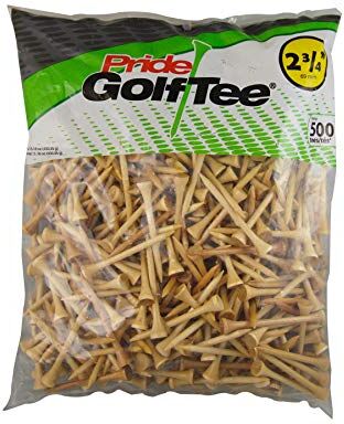 Deluxe Golf Tees 2 3/4" 500 Count Natural