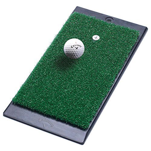 Callaway Lancio, Launch Zone-Tappetino per Colpire la Zona, Colore: Verde Uomo, Nero, 8 x 16 x 1 inch