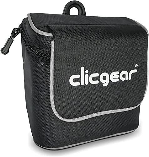 Clicgear Borsa per accessori per carrello da golf, nero/bianco, 6' x 3,5'