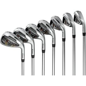 Cobra Golf Set ferro da stiro LTDX 2022 Satin Chrome-Gold Fusion (uomo, mano destra, KBS Tour 90, Reg Flex, 5-GW) Cobra Golf Set ferro da stiro LTDX 2022 Satin Chrome-Gold Fusion (uomo, mano destra, KBS Tour 90, Reg Flex, 5-GW)