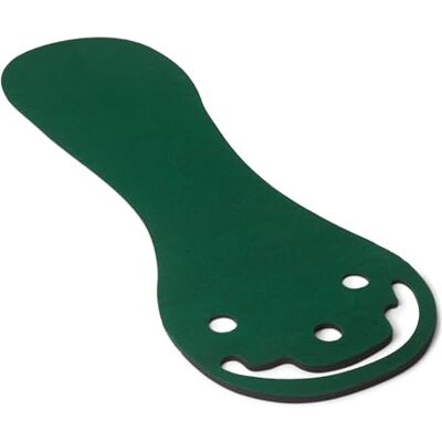 Basics Tappetino Da Putting Sagomato Green Da Allenamento Per Golf A 3 Buche Con Bunker, Superficie Da Allenamento Indoor E Outdoor, 270cm x 86,1cm, Verde Basics Tappetino Da Putting Sagomato Green Da Allenamento Per Golf A 3 Buche Con Bunker, Superficie Da Allenamento Indoor E Outdoor, 270cm x 86,1cm, Verde