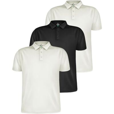 ALPIDEX Set 3 Polo Uomo Sportive Traspiranti Manica Corta Golf Tennis 100% Poliestere, Asciugatura Rapida, Palestra, Lavoro, Tempo Libero, Allenamento, Estate, OEKO-TEX, Colletto, Bottoni ALPIDEX Set 3 Polo Uomo Sportive Traspiranti Manica Corta Golf Tennis 100% Poliestere, Asciugatura Rapida, Palestra, Lavoro, Tempo Libero, Allenamento, Estate, OEKO-TEX, Colletto, Bottoni