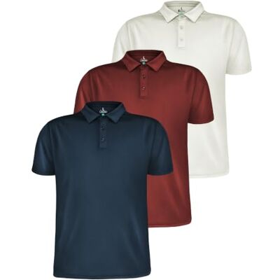 ALPIDEX Set 3 Polo Uomo Sportive Traspiranti Manica Corta Golf Tennis 100% Poliestere, Asciugatura Rapida, Palestra, Lavoro, Tempo Libero, Allenamento, Estate, OEKO-TEX, Colletto, Bottoni ALPIDEX Set 3 Polo Uomo Sportive Traspiranti Manica Corta Golf Tennis 100% Poliestere, Asciugatura Rapida, Palestra, Lavoro, Tempo Libero, Allenamento, Estate, OEKO-TEX, Colletto, Bottoni