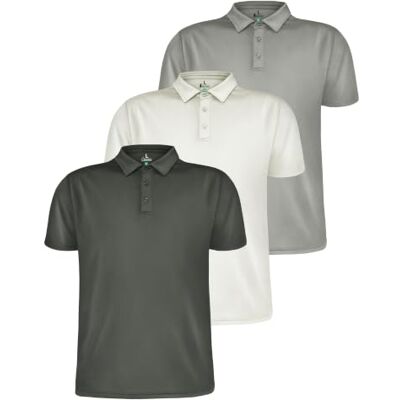 ALPIDEX Set 3 Polo Uomo Sportive Traspiranti Manica Corta Golf Tennis 100% Poliestere, Asciugatura Rapida, Palestra, Lavoro, Tempo Libero, Allenamento, Estate, OEKO-TEX, Colletto, Bottoni ALPIDEX Set 3 Polo Uomo Sportive Traspiranti Manica Corta Golf Tennis 100% Poliestere, Asciugatura Rapida, Palestra, Lavoro, Tempo Libero, Allenamento, Estate, OEKO-TEX, Colletto, Bottoni