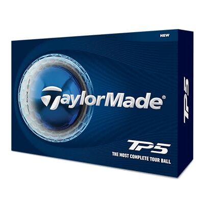 TaylorMade Golf TP5 Bianco Una dozzina TaylorMade Golf TP5 Bianco Una dozzina