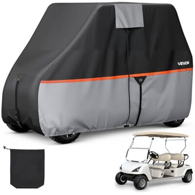 VEVOR Copertura di Protezione da Esterno per Carrello da Golf Copertura Completa con Tessuto Oxford 420D Impermeabile per Golf Cart da 2 o 4 Posti Compatibile con Yamaha EZGO Club Car Honda VEVOR Copertura di Protezione da Esterno per Carrello da Golf Copertura Completa con Tessuto Oxford 420D Impermeabile per Golf Cart da 2 o 4 Posti Compatibile con Yamaha EZGO Club Car Honda