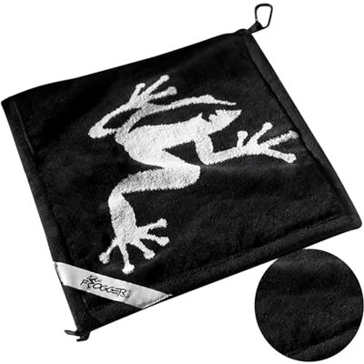 Frogger Golf Amphibian Wet/Dry Asciugamano da golf, colore: Nero/Grigio Frogger Golf Amphibian Wet/Dry Asciugamano da golf, colore: Nero/Grigio