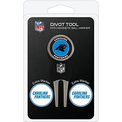 Team Golf NFL Carolina Panthers Divot Tool Pack con 3 marcatori per Palline da Golf Divot Tool con 3 marcatori per Palline da Golf, i pennarelli Sono smaltati magnetici Rimovibili su Entrambi i Lati Team Golf NFL Carolina Panthers Divot Tool Pack con 3 marcatori per Palline da Golf Divot Tool con 3 marcatori per Palline da Golf, i pennarelli Sono smaltati magnetici Rimovibili su Entrambi i Lati
