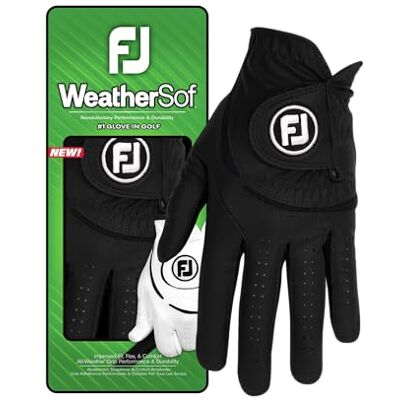 FootJoy WeatherSof Guanto da golf da donna, colore: nero FootJoy WeatherSof Guanto da golf da donna, colore: nero