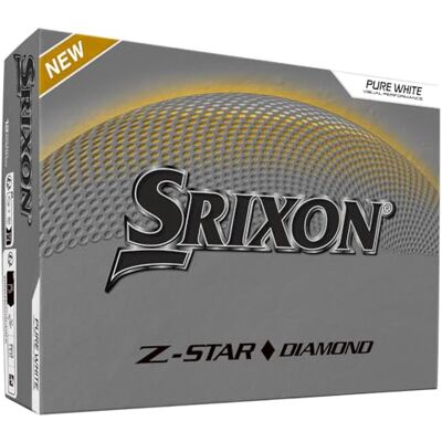 Srixon Z-STAR DIAMOND 3 Pelota de Golf de Alto Rendimiento Máxima Distancia y Spin Reducido Núcleo FastLayer DG Core 2.0 Recubrimiento Spin Skin+ Control Excepcional y Tacto Preciso Srixon Z-STAR DIAMOND 3 Pelota de Golf de Alto Rendimiento Máxima Distancia y Spin Reducido Núcleo FastLayer DG Core 2.0 Recubrimiento Spin Skin+ Control Excepcional y Tacto Preciso