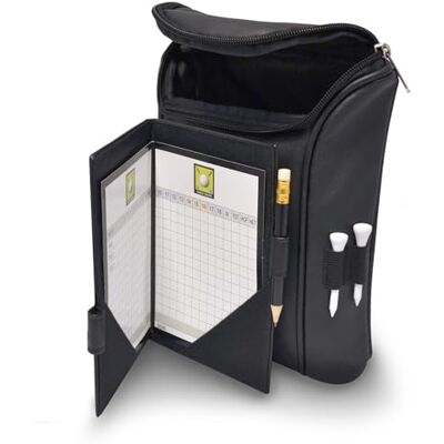 Longridge Borsa da Golf per Accessori segnapunti, Nero, Longridge Borsa da Golf per Accessori segnapunti, Nero,