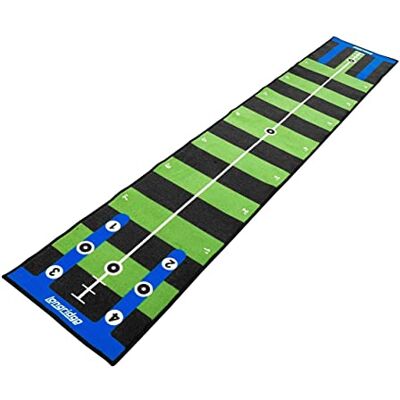 Longridge Golf PRO Tappetino da Putting 4m, Verde/Nero Longridge Golf PRO Tappetino da Putting 4m, Verde/Nero