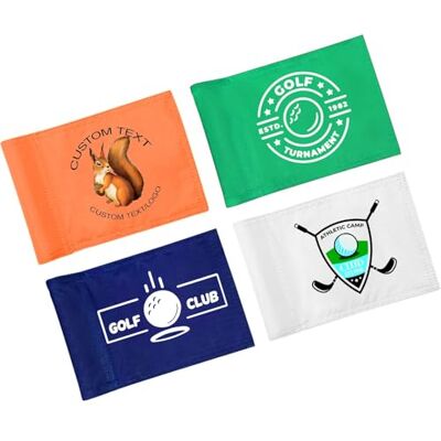 AuraWeave Bandiera da Golf Personalizzata, Bandiera da Golf Personalizzata su Entrambi i Lati, Aggiungi la Tua Immagine/Testo/Logo, per Palline da Golf per Campi da Golf, Ideali per Tornei e Campi da Golf AuraWeave Bandiera da Golf Personalizzata, Bandiera da Golf Personalizzata su Entrambi i Lati, Aggiungi la Tua Immagine/Testo/Logo, per Palline da Golf per Campi da Golf, Ideali per Tornei e Campi da Golf