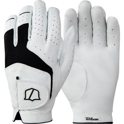 Wilson Grip Plus Guanto Da Golf Da Donna, Prestazioni Migliorate, Presa Sicura, Vestibilità Ottima, Struttura Robusta, Colore: Bianco, Taglia: M (Mano Sinistra) Wilson Grip Plus Guanto Da Golf Da Donna, Prestazioni Migliorate, Presa Sicura, Vestibilità Ottima, Struttura Robusta, Colore: Bianco, Taglia: M (Mano Sinistra)
