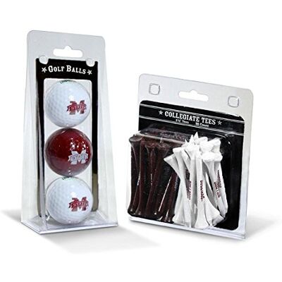 Team Golf NCAA 3 Ball/50 Tee PK, Uomo, Black Team Golf NCAA 3 Ball/50 Tee PK, Uomo, Black