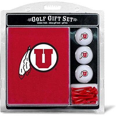 Team Golf NCAA Utah Utes Asciugamano da golf ricamato, 3 palline da golf e set regalo con asciugamano da golf ricamato, 3 palline da golf e 14 tee da golf regolamento, asciugamano pieghevole a tre Team Golf NCAA Utah Utes Asciugamano da golf ricamato, 3 palline da golf e set regalo con asciugamano da golf ricamato, 3 palline da golf e 14 tee da golf regolamento, asciugamano pieghevole a tre