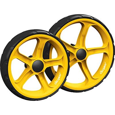 Clicgear Kit di ruote per Cligear 8.0+, giallo, Clicgear Kit di ruote per Cligear 8.0+, giallo,