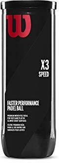 Wilson PADEL X3 SPEED BALL CAN, NS, Nero