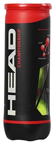 Head 3X3B Championship Novak 6Dz, Palline Tennis Unisex Adulto, Giallo, Taglia unica, 9 palle