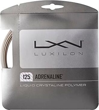 Wilson Luxilon Adrenaline 125, Corda da Tennis Unisex-Adulto, Platinum, 1.25 mm, 12.2 m