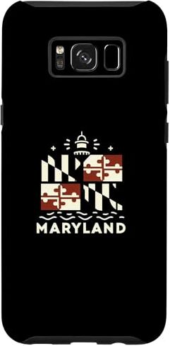 Crown Custodia per Galaxy S8+ Maryland Bandiera del Maryland Logo Maryland