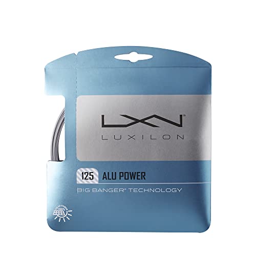Wilson Luxilon ALU Power, WRZ995100SI Corda per Racchetta da Tennis, Calibro 17 (1.25 mm), Argento