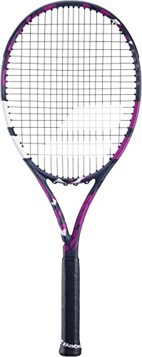 Babolat Racchetta da tennis per adulti Boost Aero Pink Racchetta leggera da donna Corde e telaio in grafite per facilità e potenza durante il gioco Taglia 2 Colore: grigio/rosa