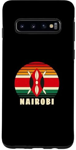 Crown Custodia per Galaxy S10 Nairobi Kenya Bandiera del Kenya Logo Nairobi Kenya Nairobi