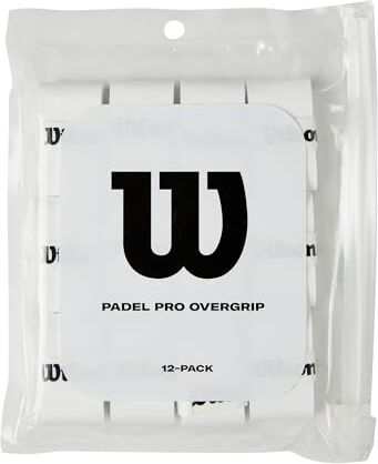 Wilson Padel Pro Overgrip, Bianco, Confezione da 12 Pezzi,