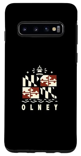 Crown Custodia per Galaxy S10 Olney Maryland Bandiera del Maryland Logo Olney MD