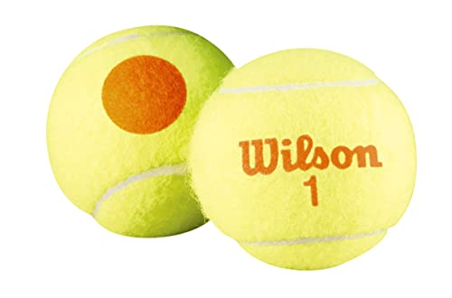 Wilson WRT13730B Palline da Tennis Starter Orange, per Bambini, Giallo/Arancione, Confezione da 48