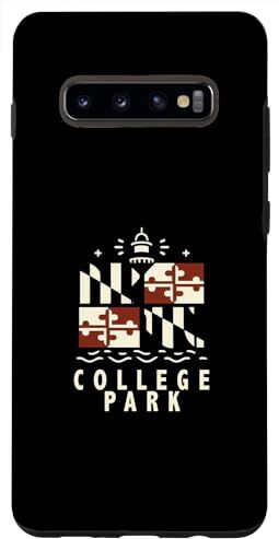 Crown Custodia per Galaxy S10+ College Park Maryland Bandiera del Maryland Logo College Park MD