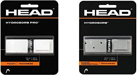 Head Hydrosorb PRO, Tennis Accessori Unisex Adulto & Hydrosorb Grip, Overgrip Anti Scivolo Unisex – Adulto, Grigio, Taglia Unica