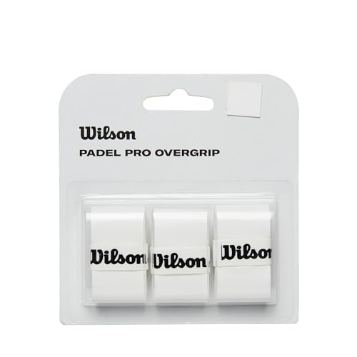 Wilson Padel Pro Overgrip, Bianco, Confezione da 3 Pezzi,