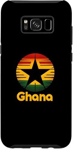 Crown Custodia per Galaxy S8+ Ghana Bandiera del Ghana Logo Ghana Ghana