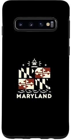 Crown Custodia per Galaxy S10 Maryland Bandiera del Maryland Logo Maryland