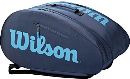 Wilson Borsa da Padel Super Tour, Per un Massimo di 6 Racchette, Blu Marino/Azzurro,