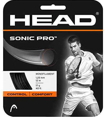 Head Set Sonic PRO, Racchetta da Tennis Unisex Adulto, Nero, 17