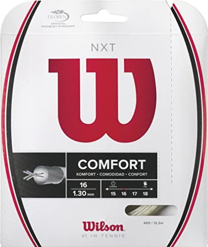Wilson NXT 16, Corda da Tennis Unisex-Adulto, Natural, 1.30 mm, 12.2 m