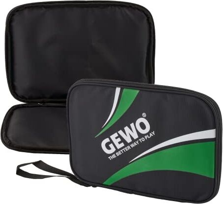 GEWO Unisex – Adulti Master Tavolo da Ping Pong Singolo, Nero/Verde, 32 x 23 x 2 cm