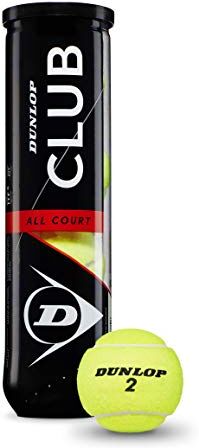 Dunlop Club Allcourt, Palla Unisex Adulto, Gelb, 4 Palline